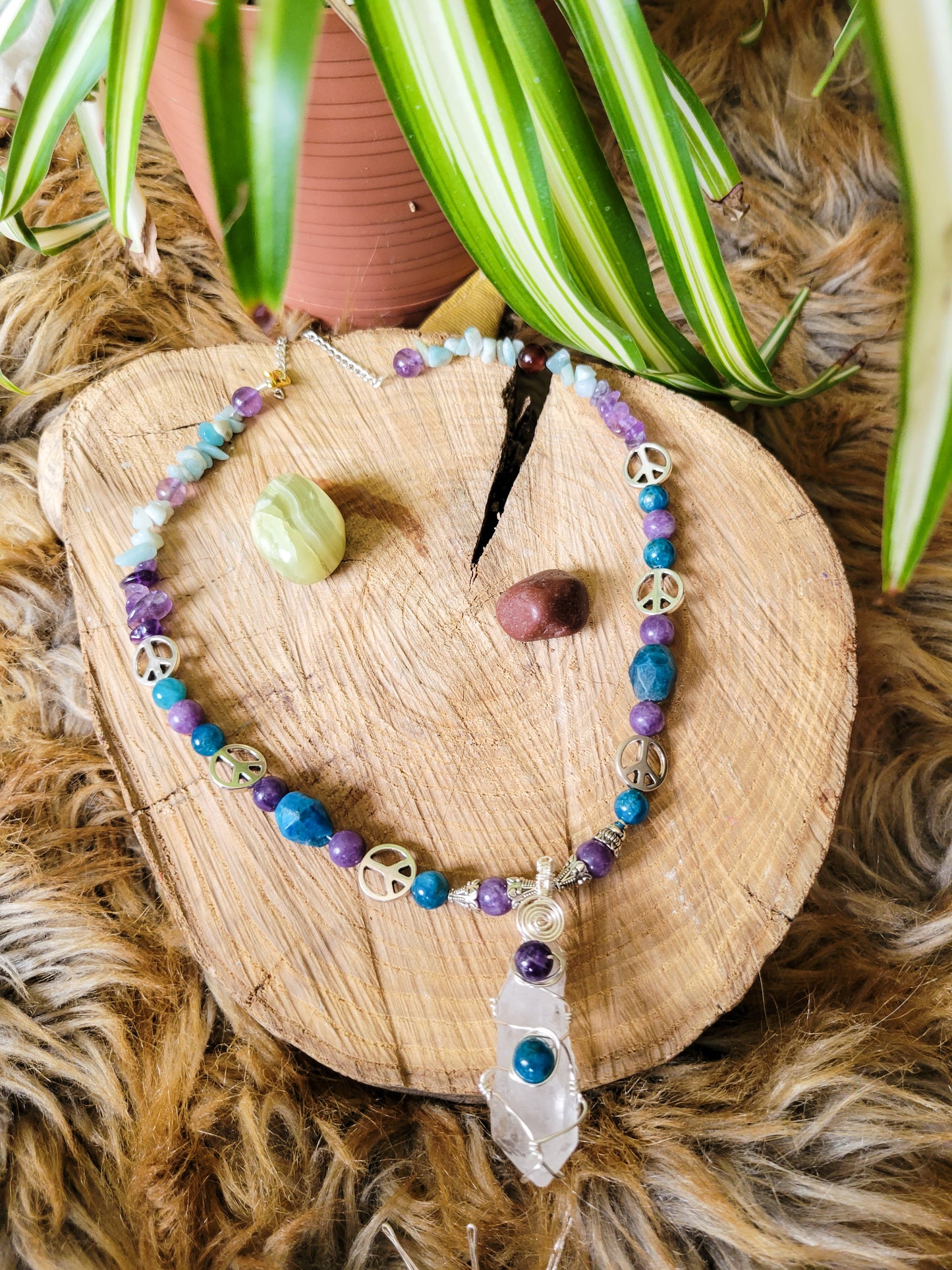 Cool Clear Quartz Necklace