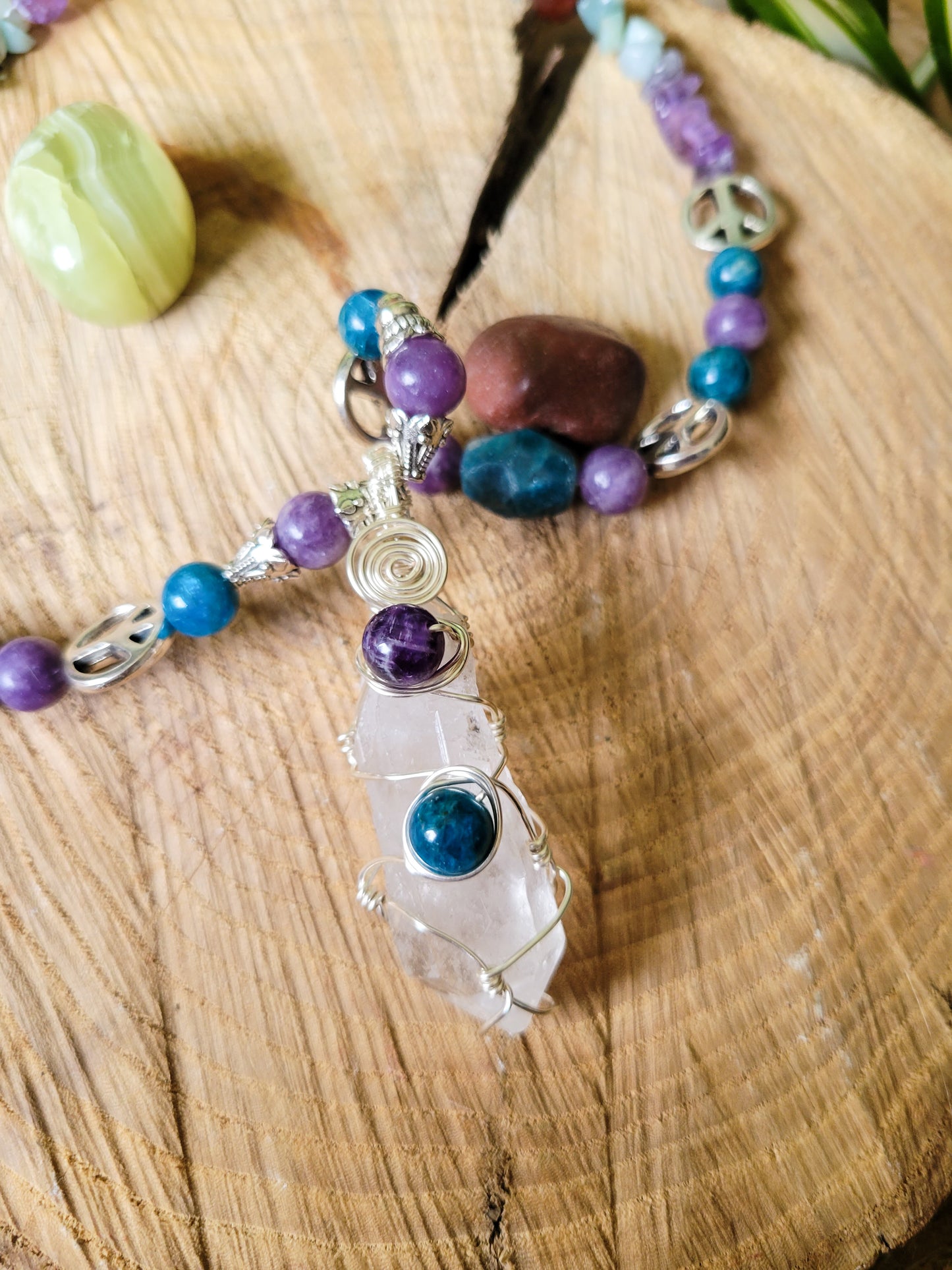 Cool Clear Quartz Necklace