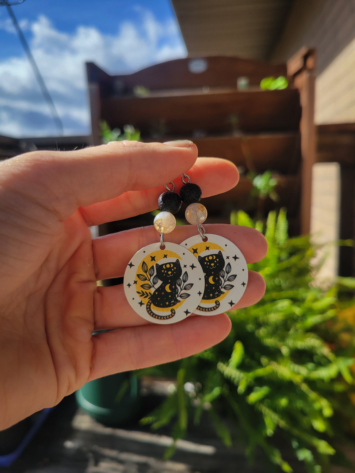 Psycedelic Mushroom Earrings