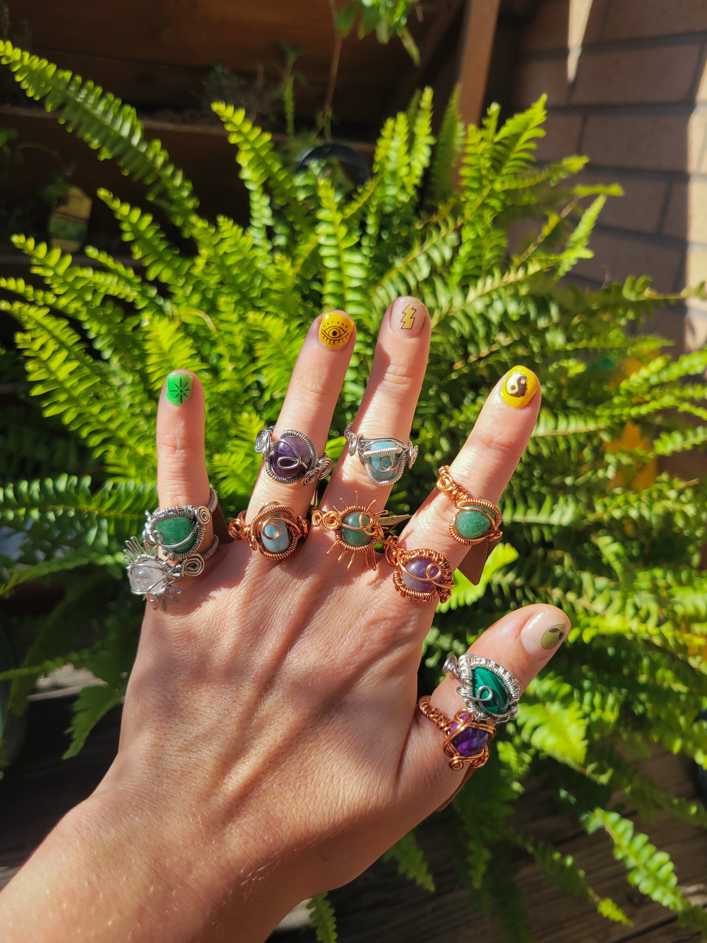Green Aventurine Ring Size 7