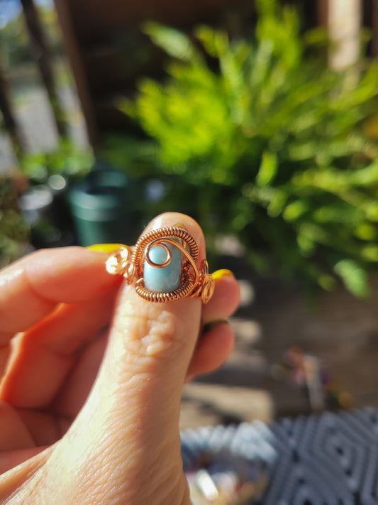Larimar Ring Size 7