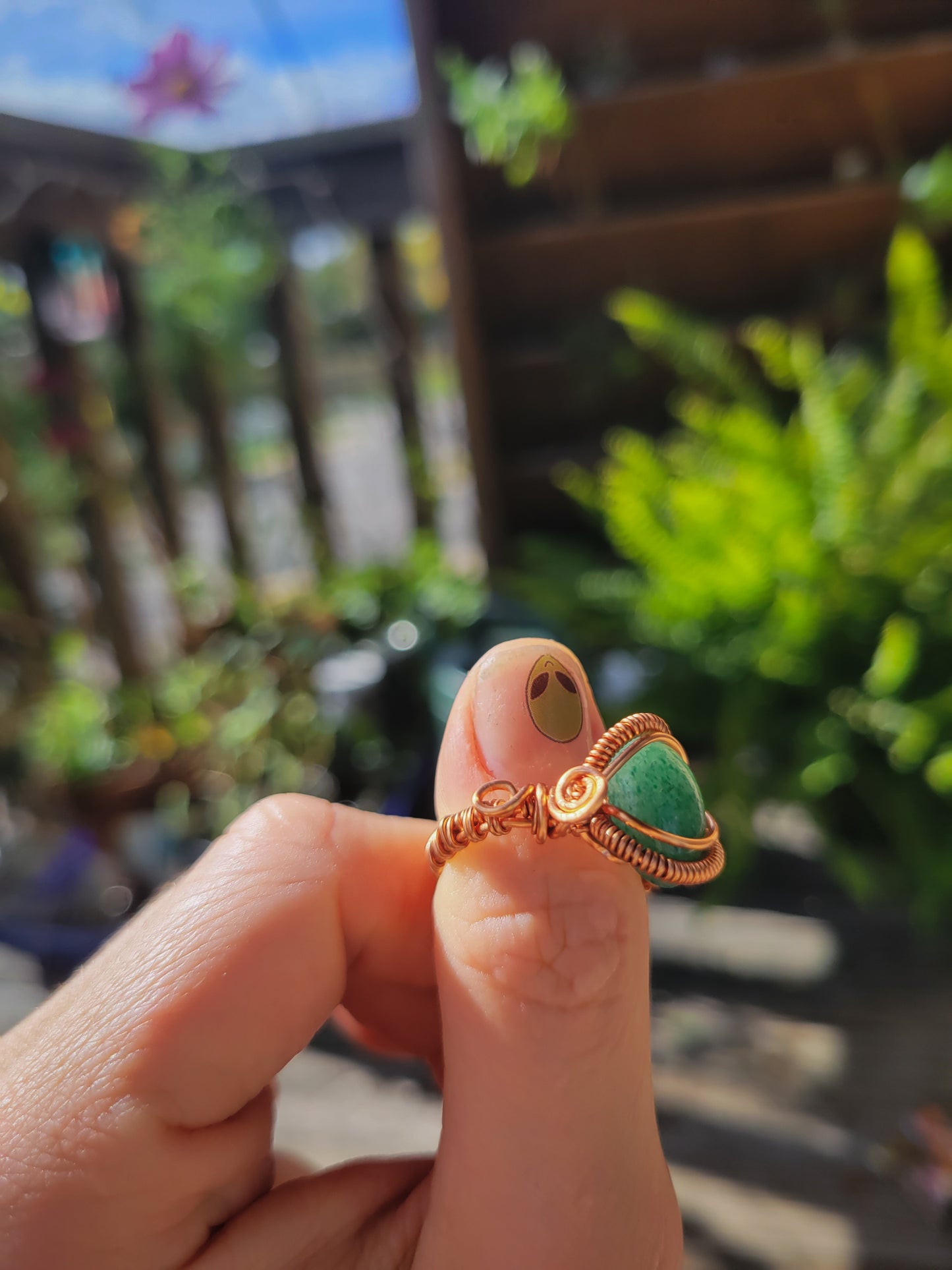 Purple Imperial Jasper Ring Size 8