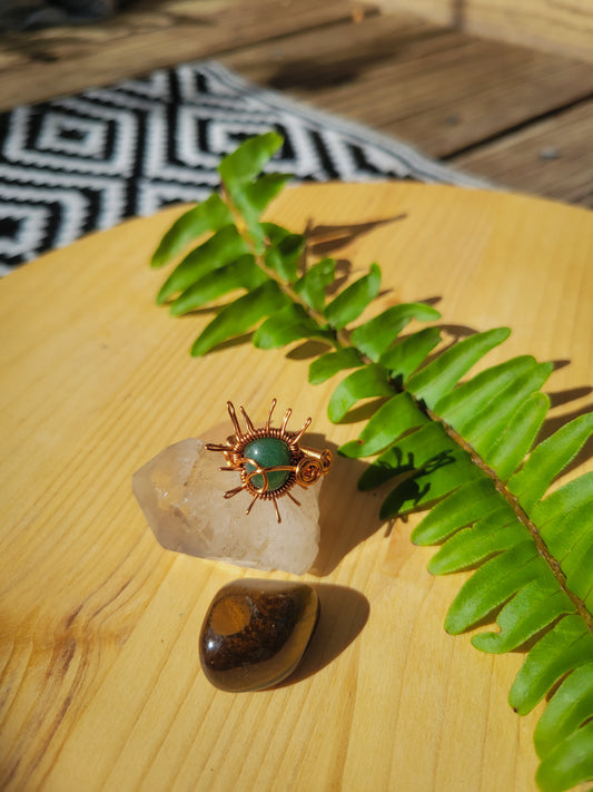 Green Aventurine Ring Size 7