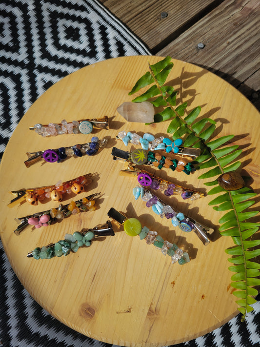 Purple Peace Hair Clip