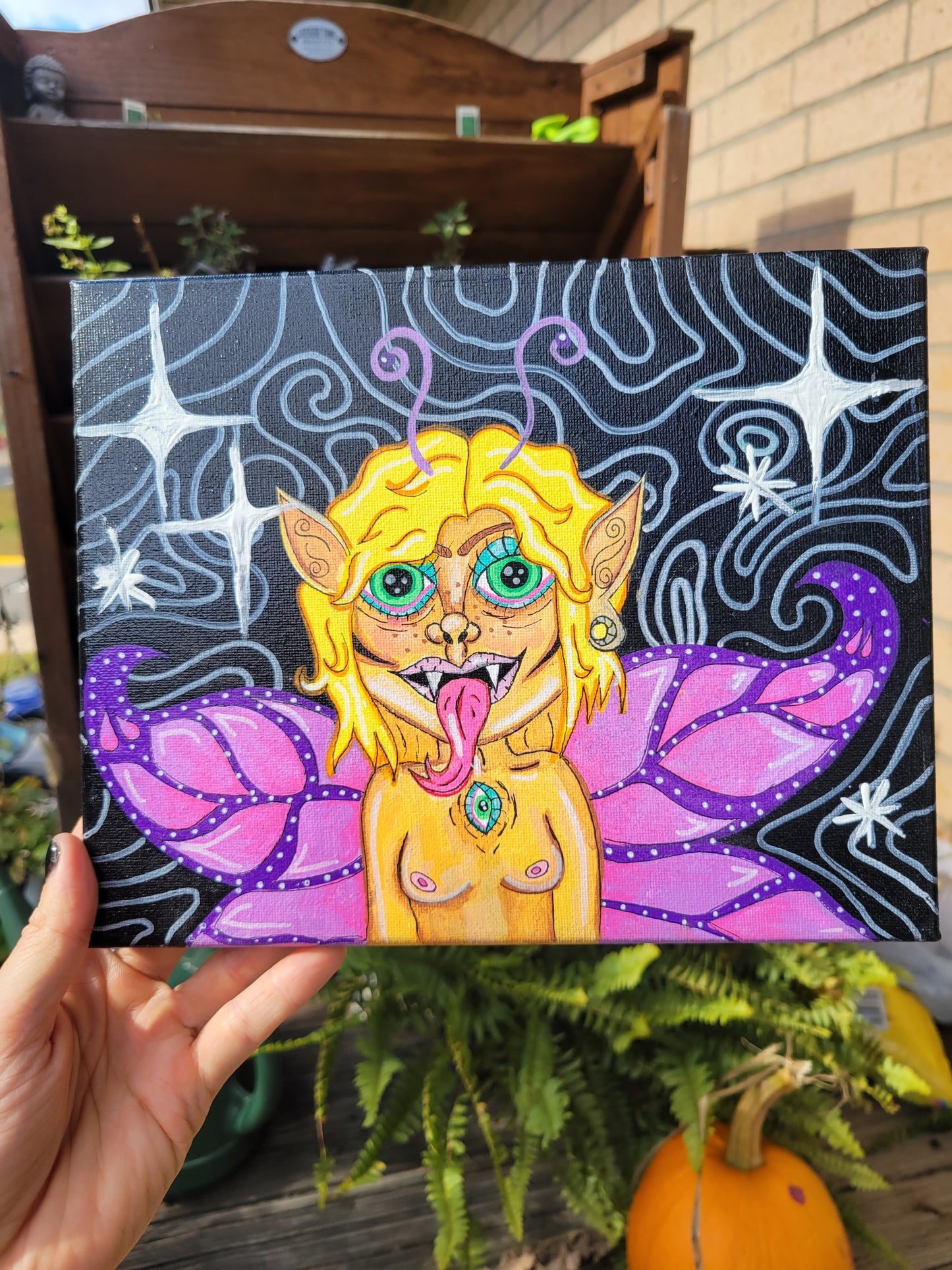 "Deadly Butterfly" 8x10" ORIGINAL