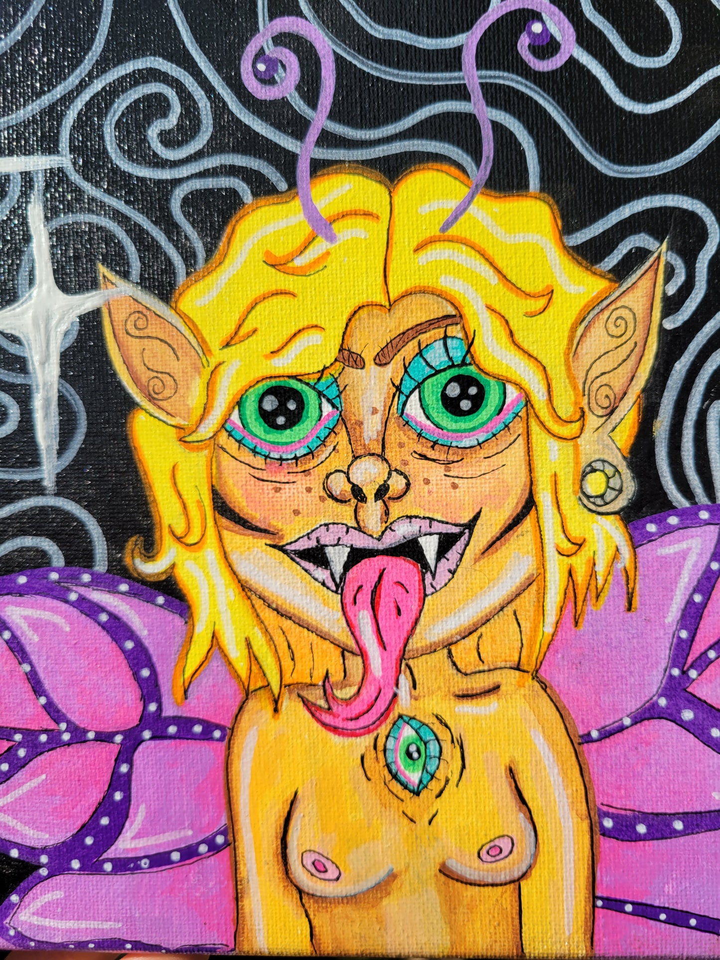 "Deadly Butterfly" 8x10" ORIGINAL
