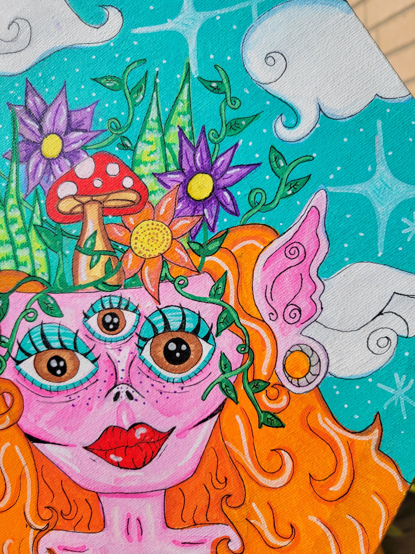 "Overflowing" 12 in Hexagon ORIGINAL