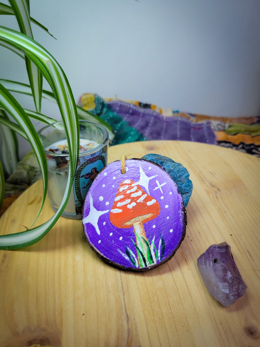 Orange Mushroom Ornament