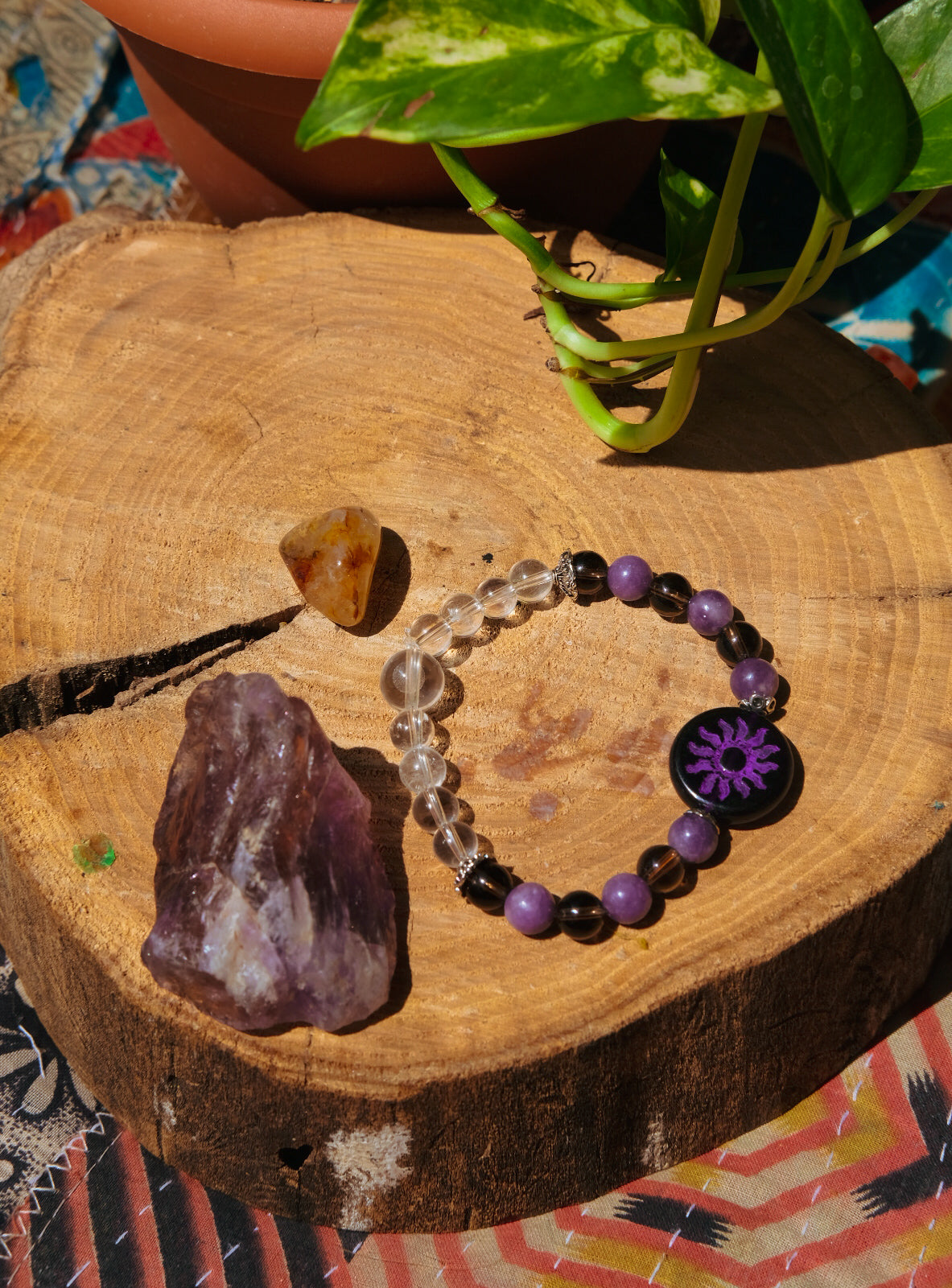 Dark Purple Sun Bracelet