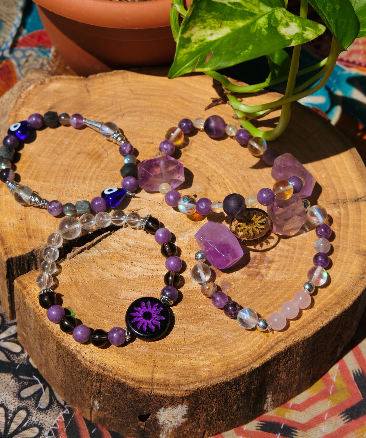 Dark Purple Sun Bracelet