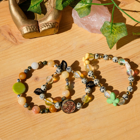 Tree of Life Bracelet• Ocean Jasper, Yellow Jade
