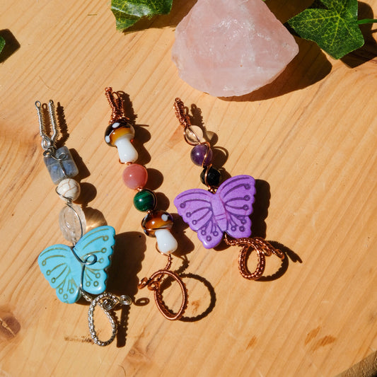 ✨️Fancy✨️ Jay Ring• Clear Quartz, Howlite, Labradorite