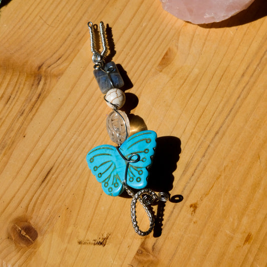 ✨️Fancy✨️ Jay Ring• Clear Quartz, Howlite, Labradorite