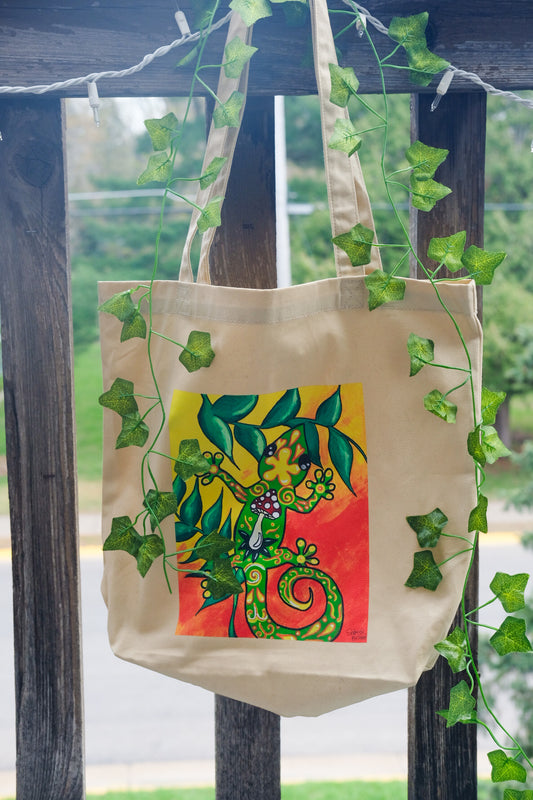 Groovy Gecko Organic Tote Bag