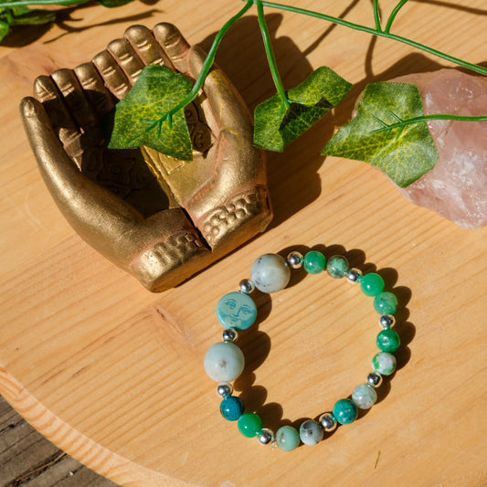 Blue Moon Bracelet• Chrysocolla, Amazonite