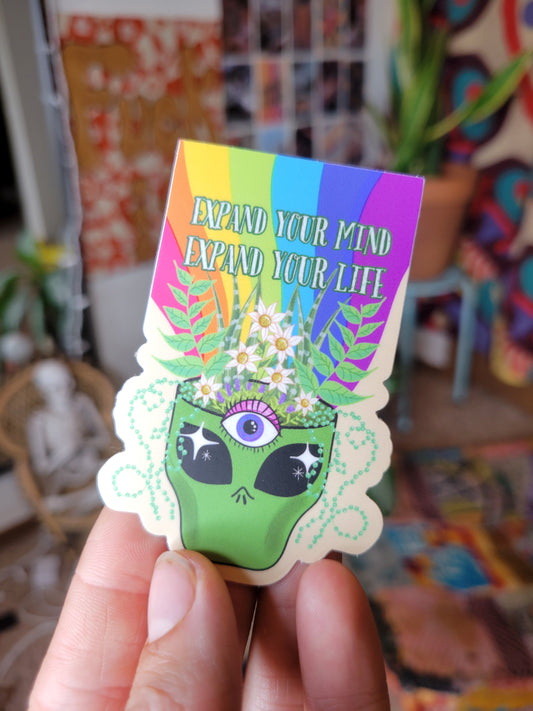 Expand Your Mind Expand Your Life Sticker