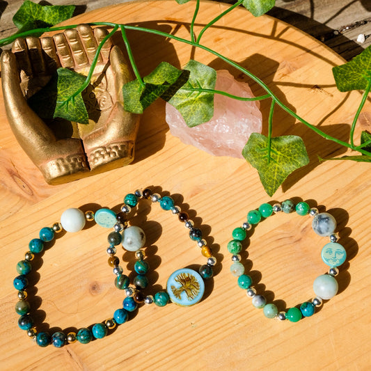 Blue Moon Bracelet• Chrysocolla, Amazonite