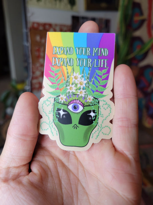 Expand Your Mind Expand Your Life Sticker