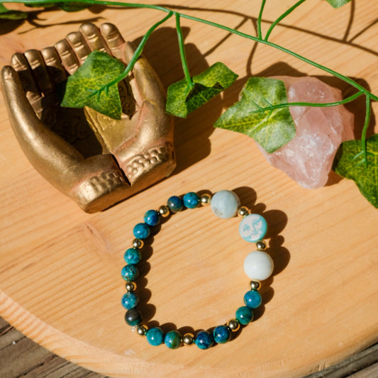 Blue Moon Bracelet• Azurite, Amazonite