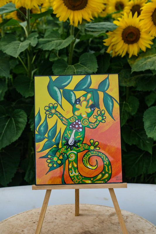"The Groovy Gecko" 11x14 Print