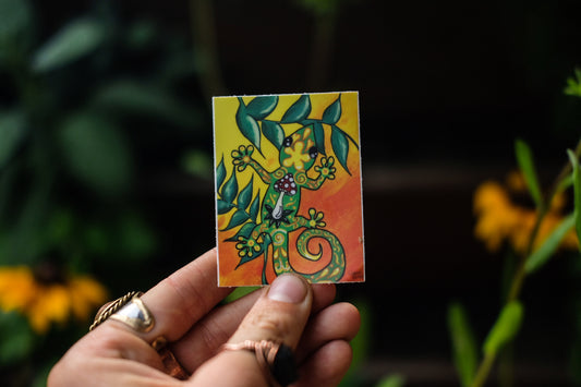 The Groovy Gecko Sticker