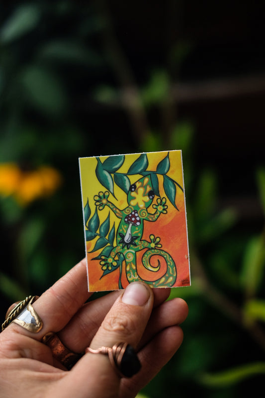 The Groovy Gecko Sticker