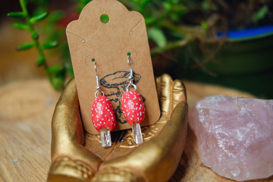 Red Mushie Earrings