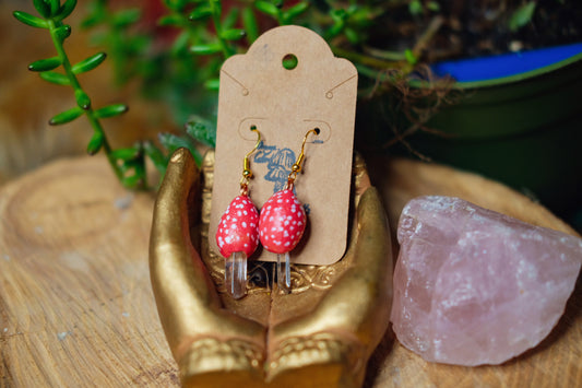 Red Mushie Earrings