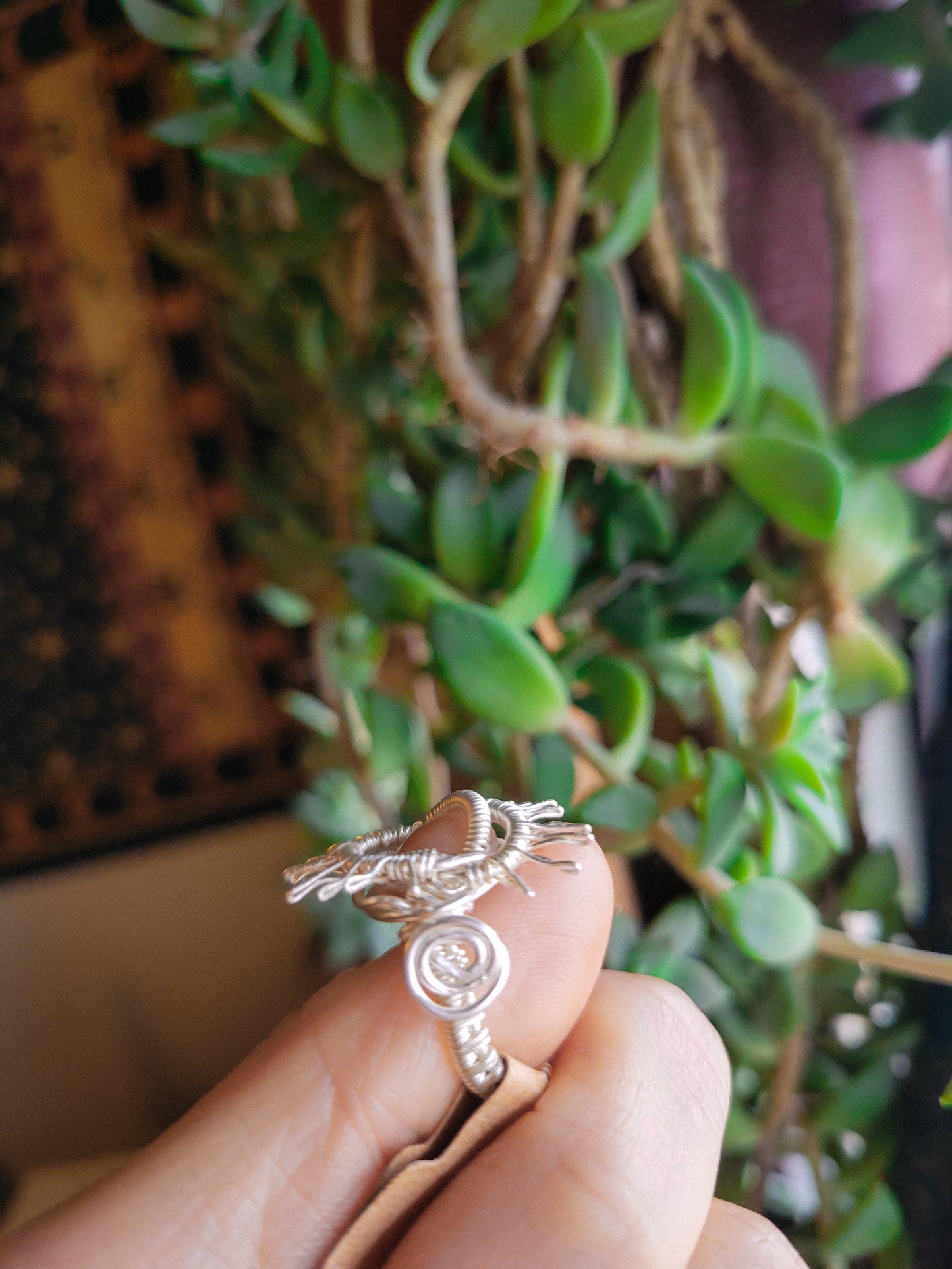 Sunstone Eye Ring size 7