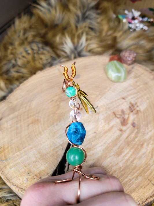 ✨️Fancy✨️ Earth Day Jay Leaf Ring