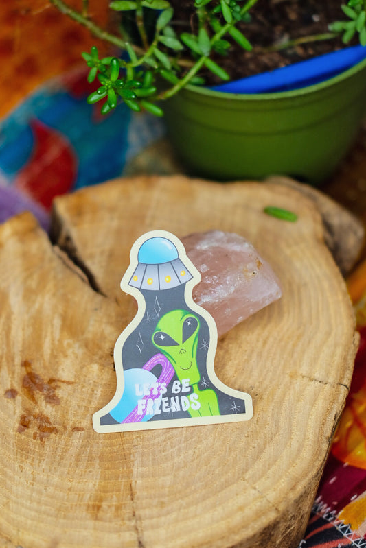 Lets Be Friends Sticker