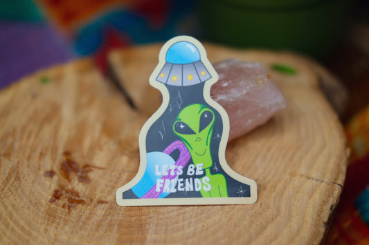 Lets Be Friends Sticker