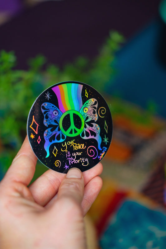 Peace is your Priority Sticker