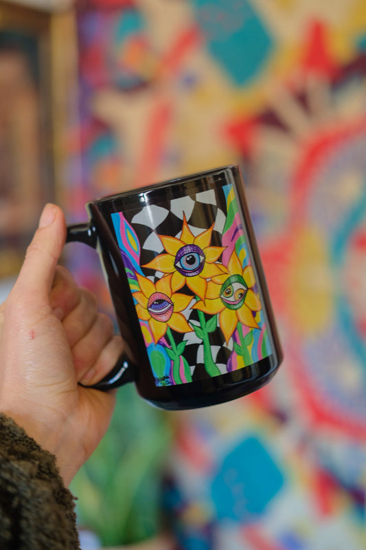 Seeing Flowers Mug