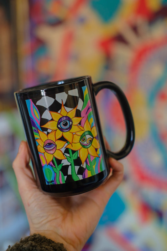 Seeing Flowers Mug
