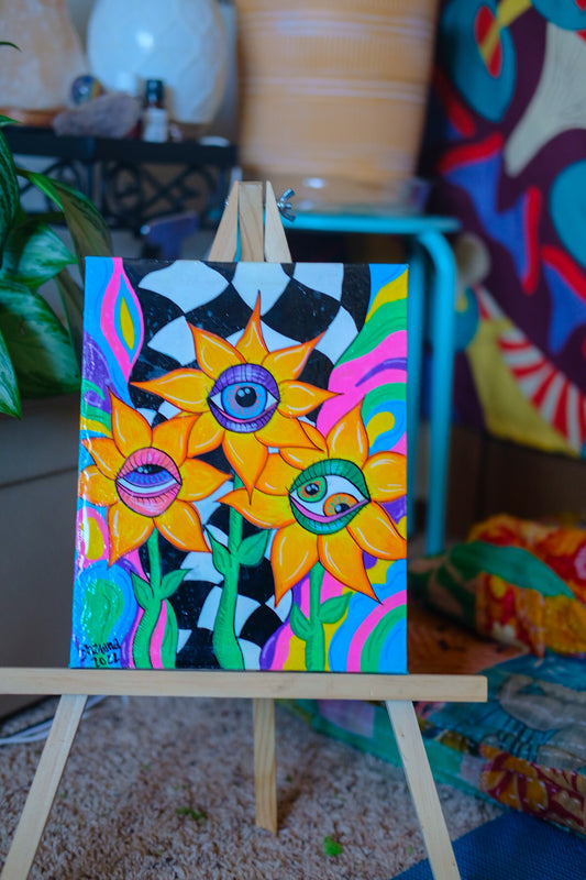 Seeing Flowers 8x10 ORIGINAL