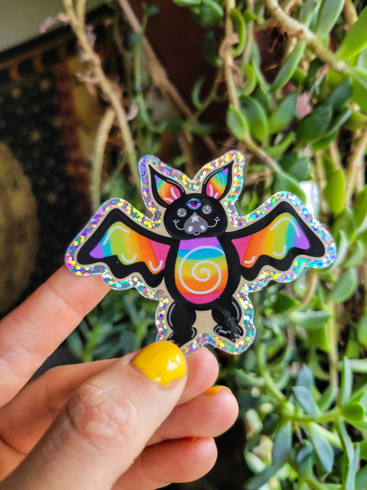 Rainbow Bat Sticker
