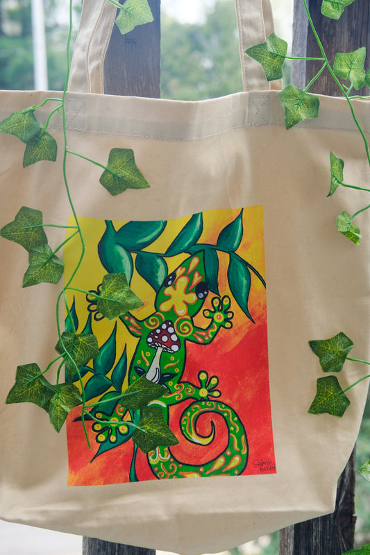 Groovy Gecko Organic Tote Bag