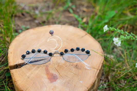 Festival Glasses• Witchy Woman Obsidian Amethyst