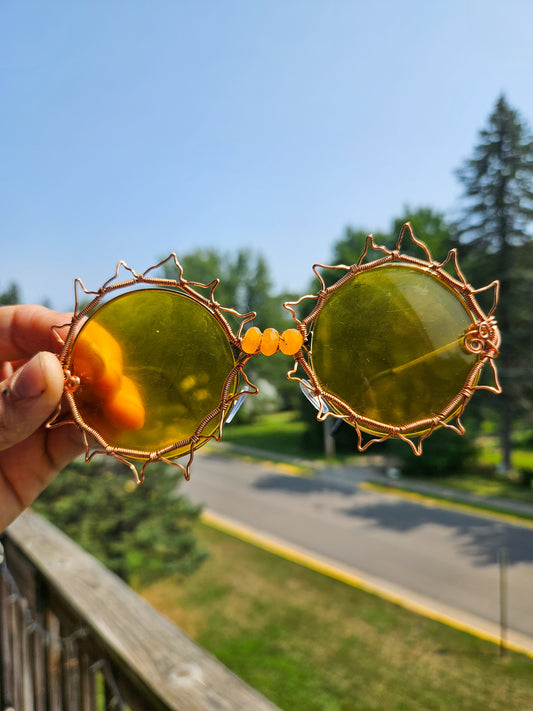 Festival Sunshine Glasses• Yellow lenses and Yellow Jade