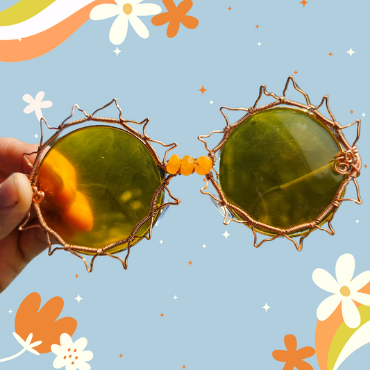 Festival Sunshine Glasses• Yellow lenses and Yellow Jade