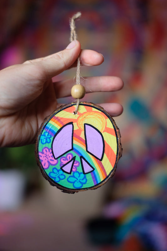 Peace Sign Ornament