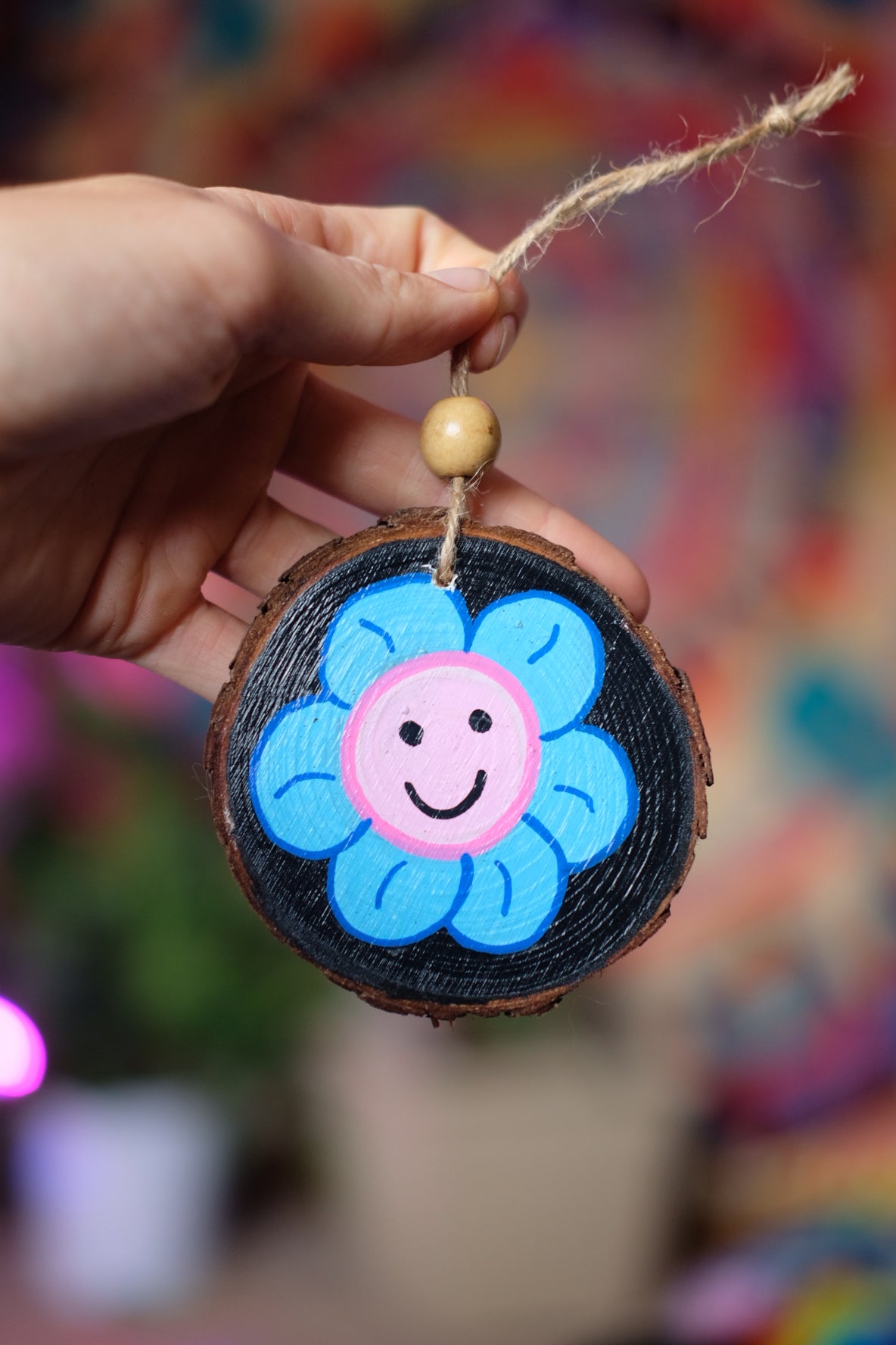 Smiley Flower Ornament