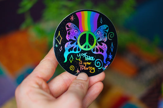 Peace is your Priority Sticker