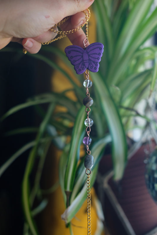 Small Purple Butterfly Suncatcher